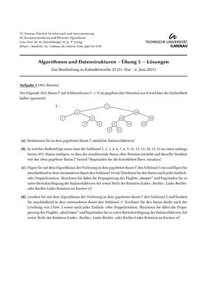 Aud Blatt Loes Aud Bung Tu Ilmenau Fakult T F R Informatik