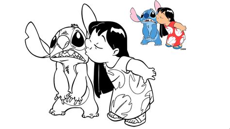 Imagenesparacolorear Website Dibujos Para Colorear De Stitch Y Su Novia