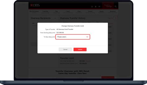 Change Overseas Funds Transfer Limit | POSB Singapore