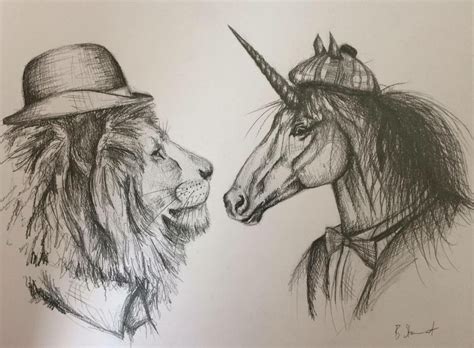 The Lion and the Unicorn | Artwork, Tattoos, Visual