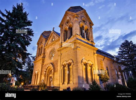 Cathedral Basilica of St. Francis of Assisi (Santa Fe Cathedral, 1884), Santa Fe, New Mexico USA ...