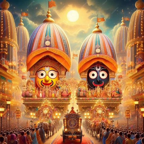 Rath Yatra Jagannath Puri Png Premium Ai Generated Image