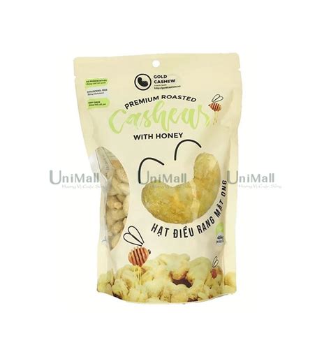 Hạt điều rang mật ong Gold Cashew 454g cao cấp - UniMall