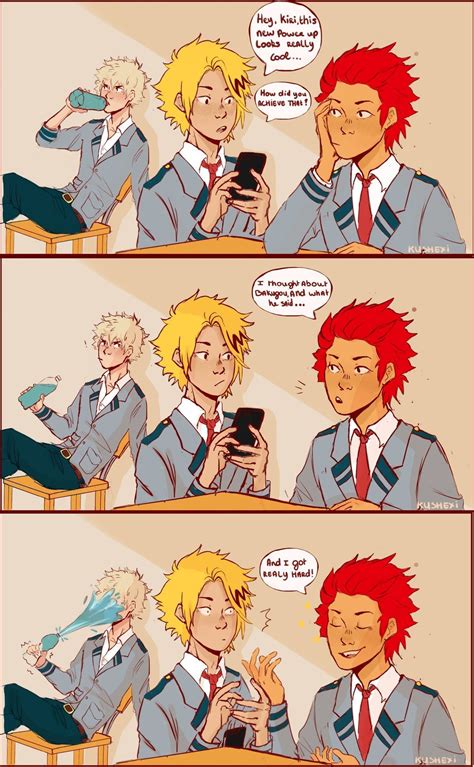 Bakugou Katsuki × Kirishima Eijirou And Kaminari Denki Boku No Hero