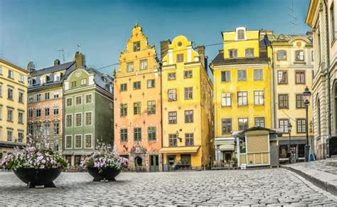 Stockholm Old Town, Sweden - the old city within the city - from 1600s.