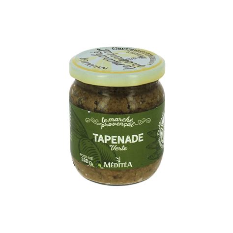 Tapenade Verte Meditea 90g Produits Tartinables Provence Mediterranee