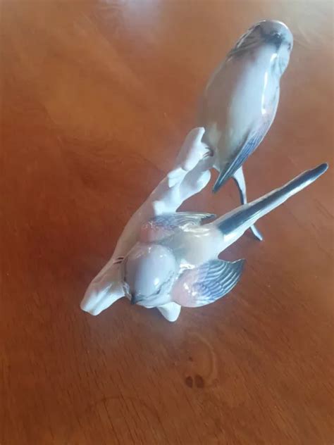 Oiseau Karl Ens Couple De M Sanges Longue Queue En Porcelaine De Saxe