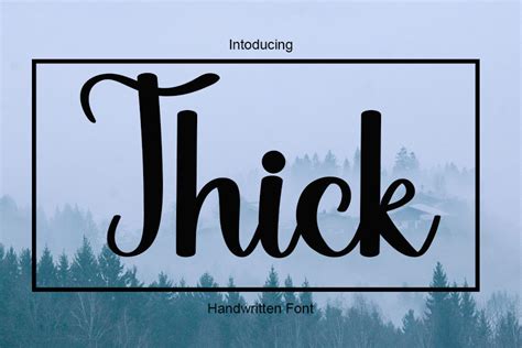 Thick Font By Putrasyahreza00 · Creative Fabrica