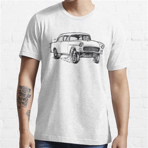 55 Gasser T Shirt For Sale By Walts Speedshop Redbubble 55 Chevy T Shirts Gasser T