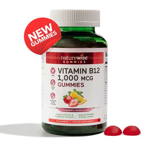 Vitamin B12 Gummies 1 000 Mcg Naturewise Naturewise