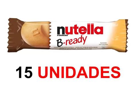 Nutella B Ready Biscoito Wafer Recheado G Caixa C Unid Ferrero