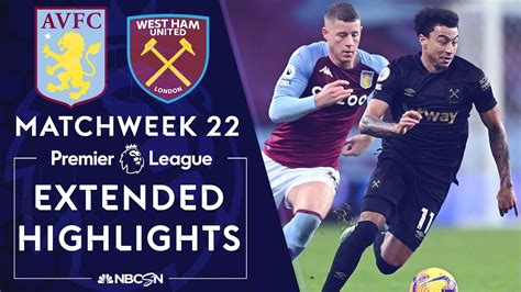 Aston Villa V West Ham Premier League Highlights 2 3 2021 Nbc