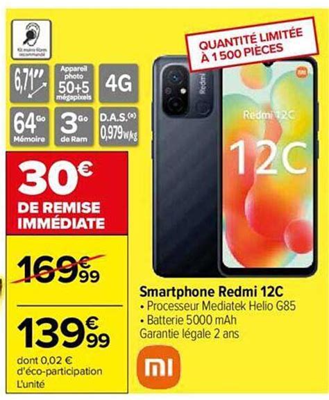 Promo Smartphone Redmi C Chez Carrefour Icatalogue Fr