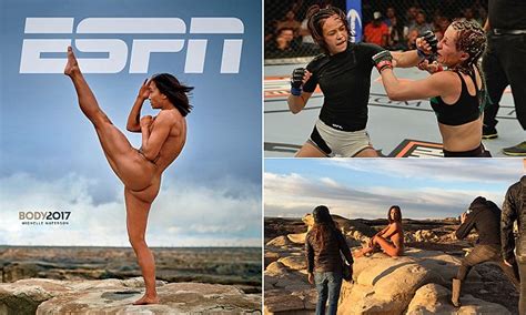 Mma S Michelle Waterson Nude For Espn Body Issue Daily Mail Online