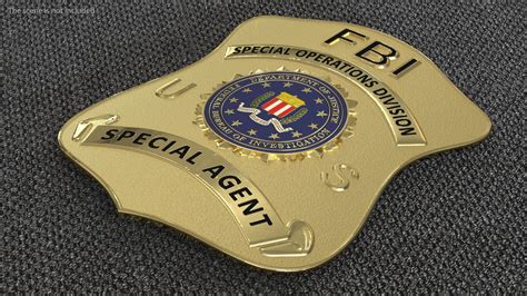 Fbi Badge 3d Model 19 3ds Blend C4d Fbx Max Ma Lxo Obj Free3d