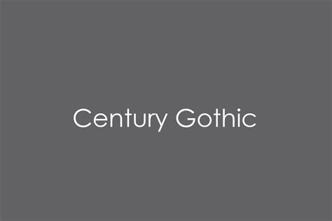 Century Gothic Fonts file - ModDB