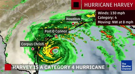 Harvey Is A Category 4 Hurricane With 130 Mph Sustained Winds Heading