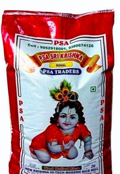 White Psa Krishna Brand Boiled Rice Pp Bag Packaging Size Kg At