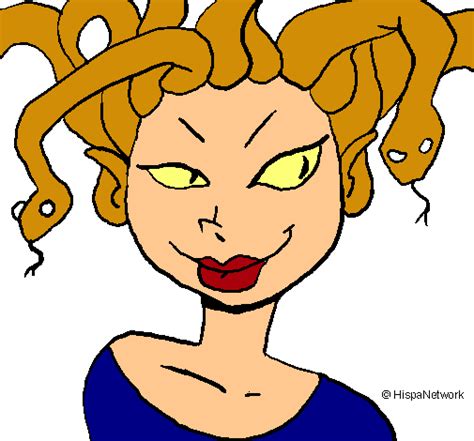 Dibujo de Mujer medusa pintado por Avatar en Dibujos net el día 08 11