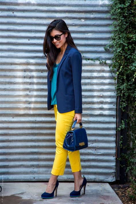 What To Wear With Yellow Pants Yellow Pants Outfit Yellow Blouse