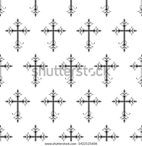 Christian Cross Seamless Pattern Vector Art Stock Vector Royalty Free