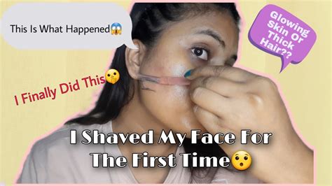 I Shaved My Face For The First Time 😱 Internet Made Me Do This