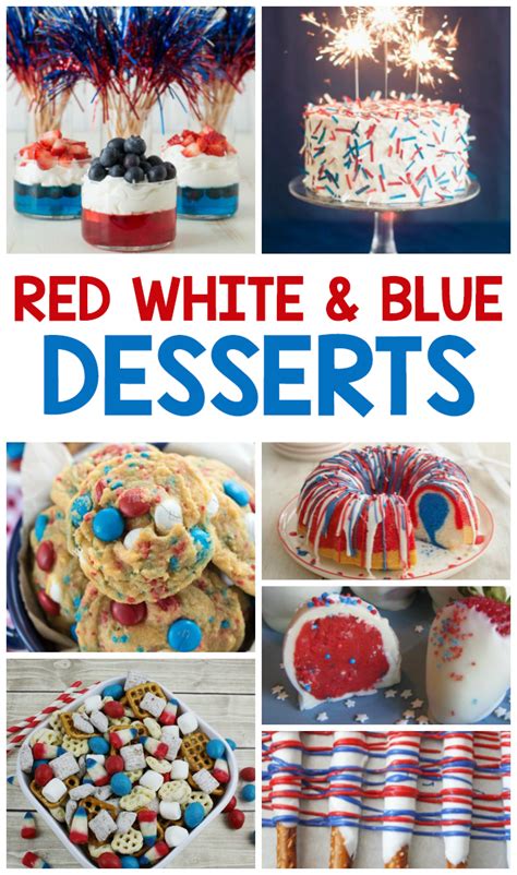 24 Red White And Blue Desserts