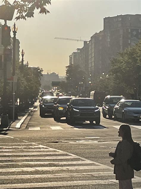 Sunny Morning Street Scene, Washington DC : r/pics