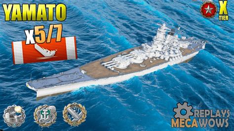 Battleship Yamato Kills Ranked Battle K Damage World Of Warships