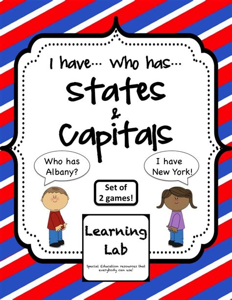 i have who has states and capital activities for the new york school ...