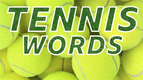 Do you know these tennis words? - CBBC - BBC