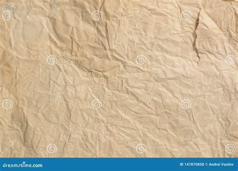 Crumpled Old Paper Background And The Texture Stock Photo Image Of