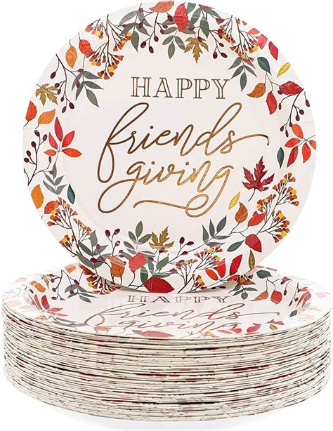 Amazon Sparkle And Bash Pack Friendsgiving Paper Plates With