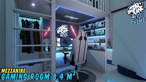 DIY LOFT BED DESIGN KAMAR GAMING MEZZANINE TEMA EVOS Esports 8 4M2