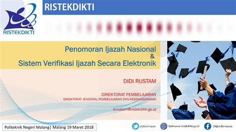 PDF Penomoran Ijazah Nasional Sistem Verifikasi Ijazah Secara