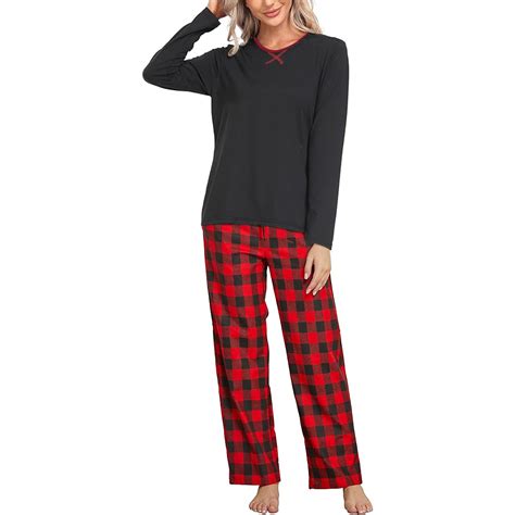 Just Love Women Buffalo Plaid Pajama Pants Sleepwear Pink Plaid 3x