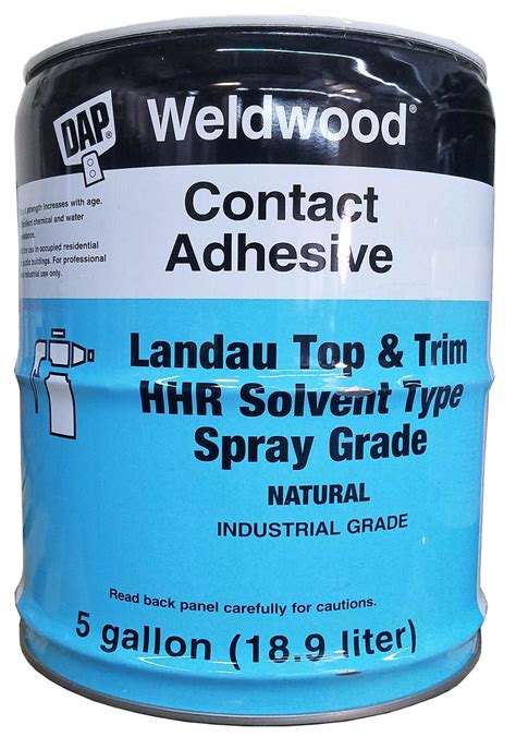 Dap Weldwood Contact Adhesive Top And Trim Hhr Solvent Type Spray Grade 5 Gallon Glueplace