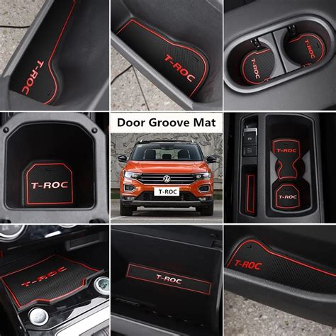 Car Gate Slot Pad Non Slip Cup Mat Anti Slip Door Groove Mat Interior