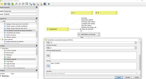 Qgis Graphical Modeler Field Calculator With Attribute S Parameters