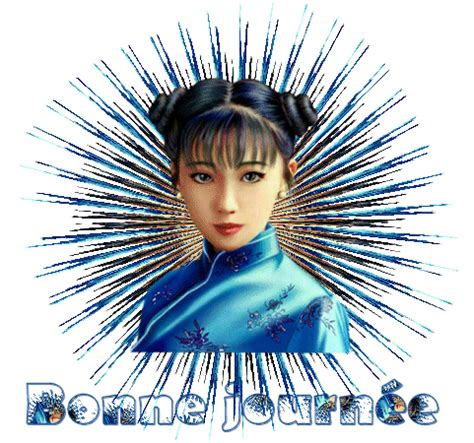 Bonne Journ E Femme Visage Regard Asiatique Scintillant