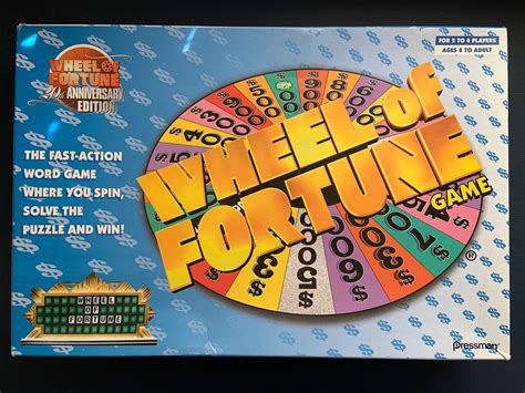 Wheel Of Fortune Board Game 25Th Anniversary