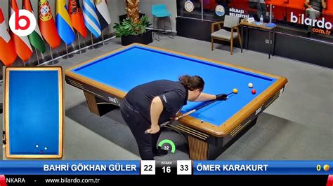 ÖMER KARAKURT vs BAHRİ GÖKHAN GÜLER 3 Cushion Billiards Championship