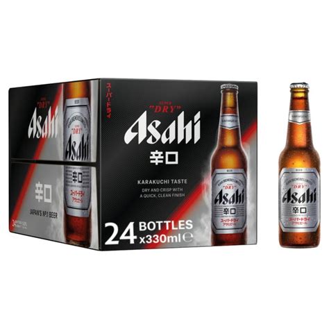 Asahi Super Dry Beer Lager Bottles Ocado