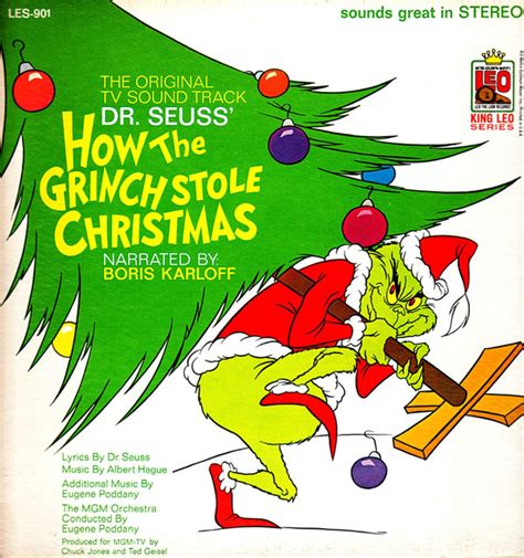 Dr Seuss How The Grinch Stole Christmas 1966 Gatefold Vinyl