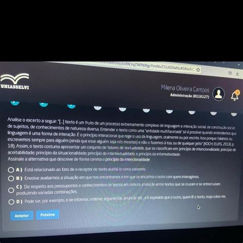 Analise O Excerto A Seguir O Principio É Conhecido - Análise o excerto a seguir … texto é um fruto de um processo princípio ...