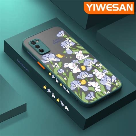 Yiwesan เคสปลอกสำหรับ Samsung กาแลคซี A03s การ์ตูนน่ารักลายกระต่าย