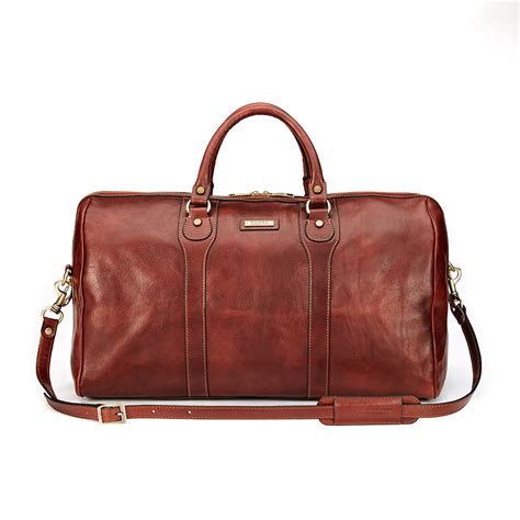 high quality premium handmade italian leather travel duffel wanderer