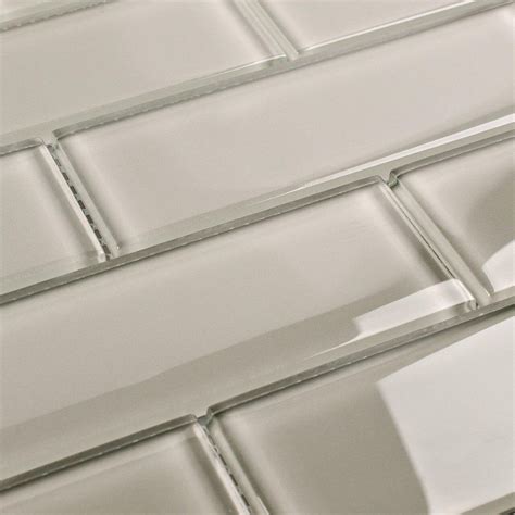 Glass Subway Tile French Gray 2 x 6 | Mineral Tiles