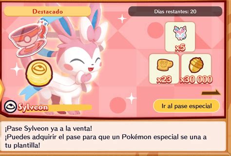 Pase especial de Sylveon ya disponible en Pokémon Café ReMix Pokémon