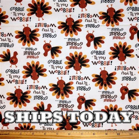 Thanksgiving Fabric - Etsy